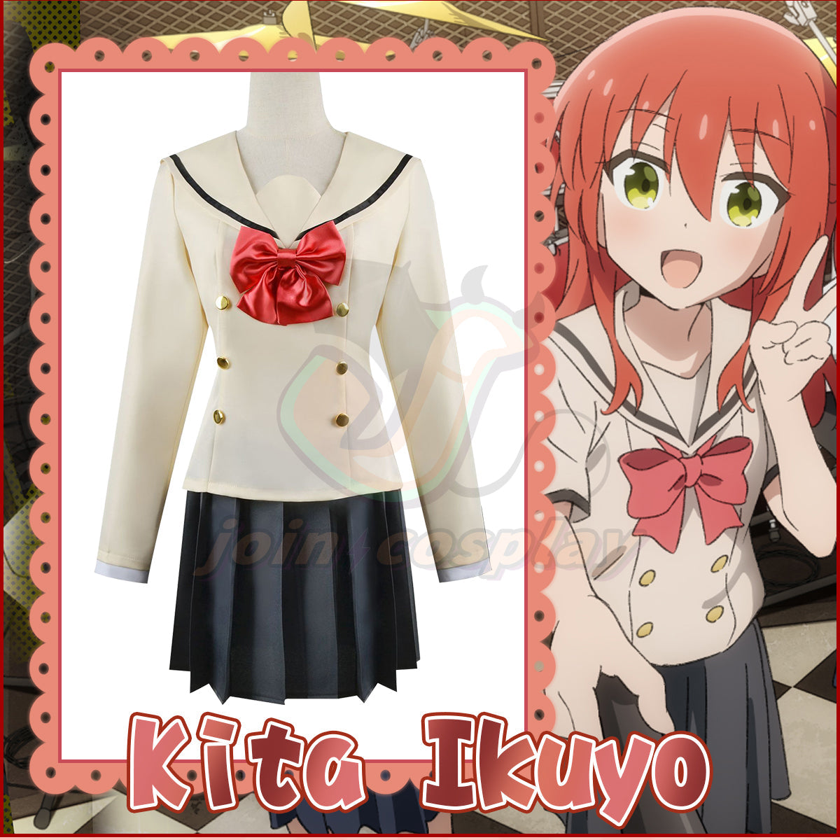 Anime Bocchi the Rock! Kita Ikuyo Cosplay Costumes