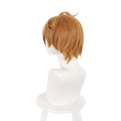 Anime Genshin Impact Tartaglia Pale brown Short Cosplay Wig