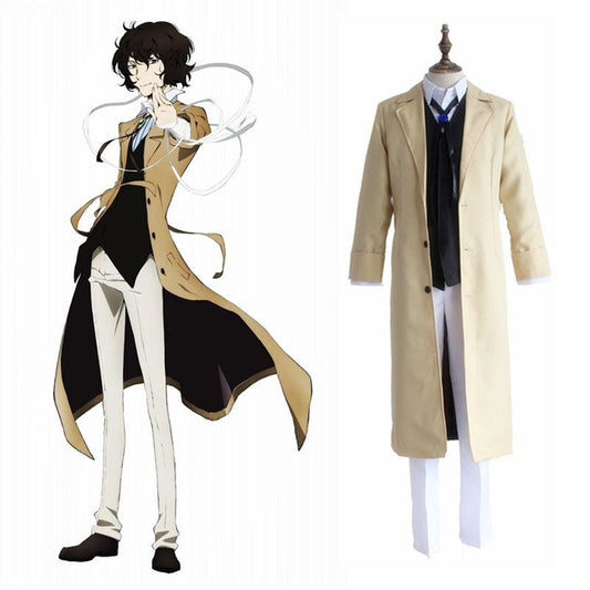 Anime Bungo Stray Dogs Dazai Osamu Cosplay Costume