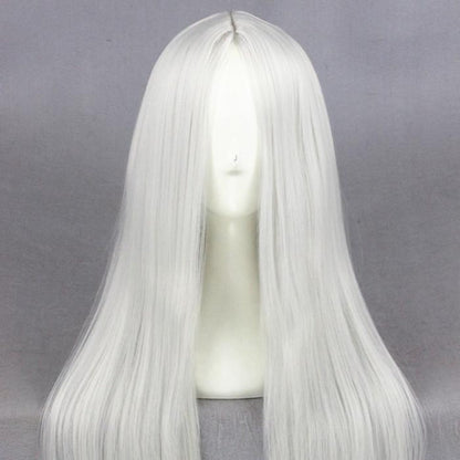 Medium Silvery White Wig