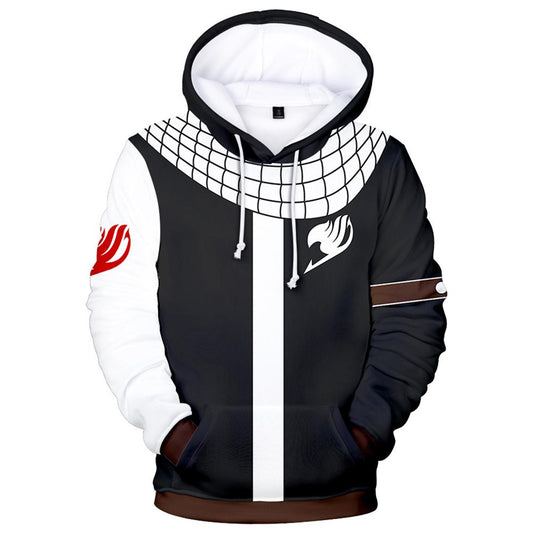 Fairy Tail Natsu Dragneel Hoodies Sweatshirt Costume 3D Printed Jacket Coat Unisex