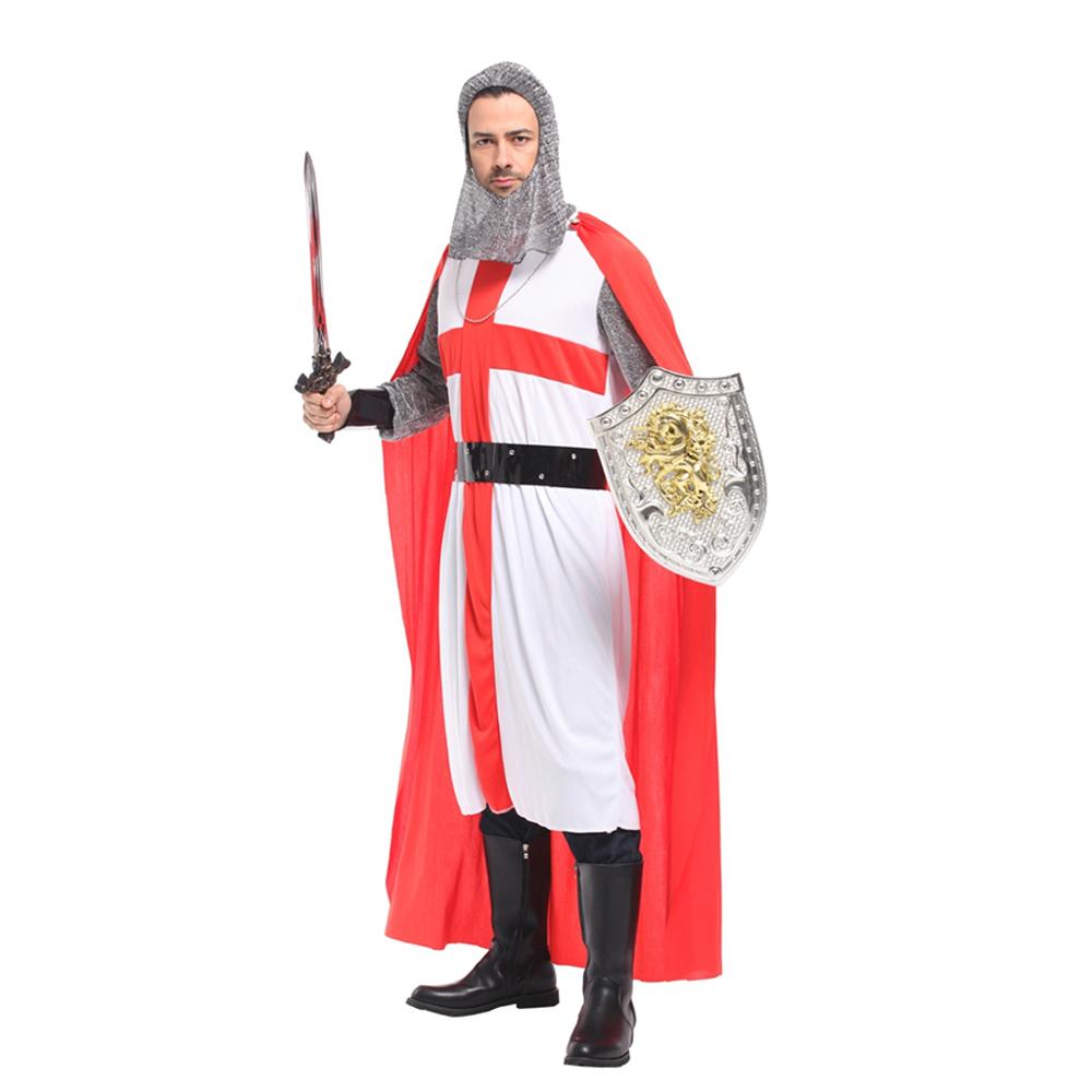 Halloween Costume For Adult Men Knight Costume Man Crusader Cosplay Royal Medieval Cosplay