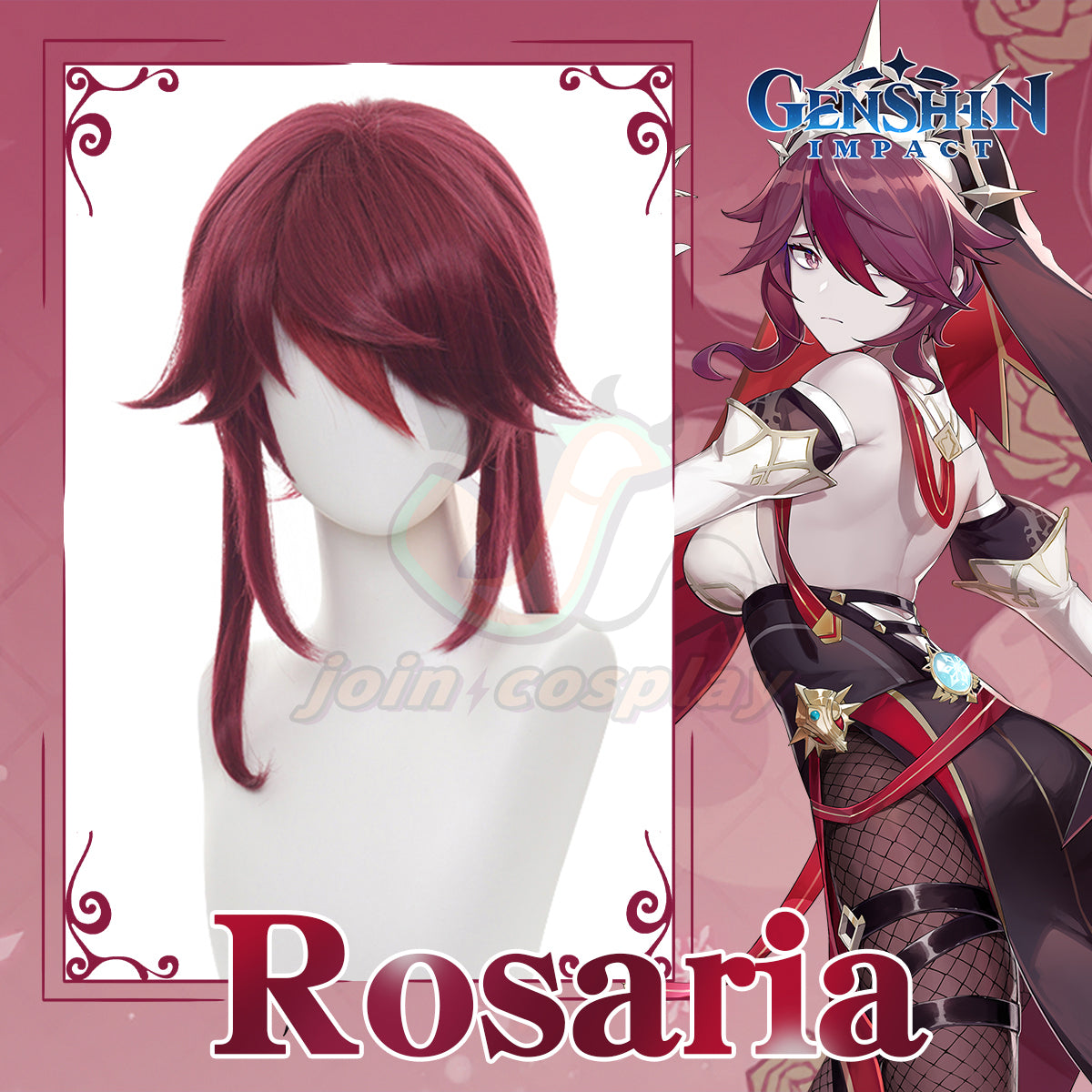 Genshin Impact-Rosaria Cosplay Wig