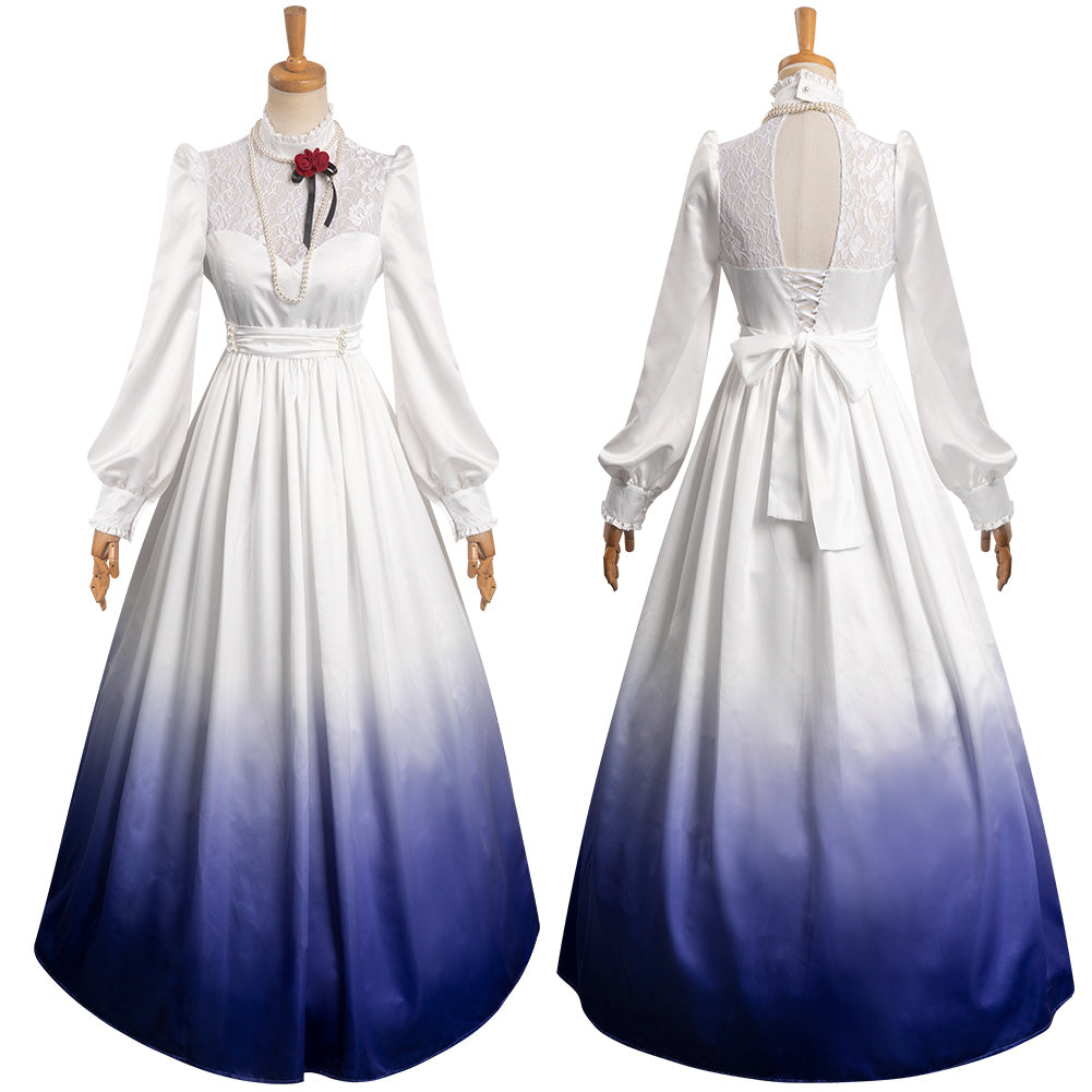 Haunted Mansion Constance Hatchaway Ghost Bride Dress Outfits Halloween Cosplay Costume