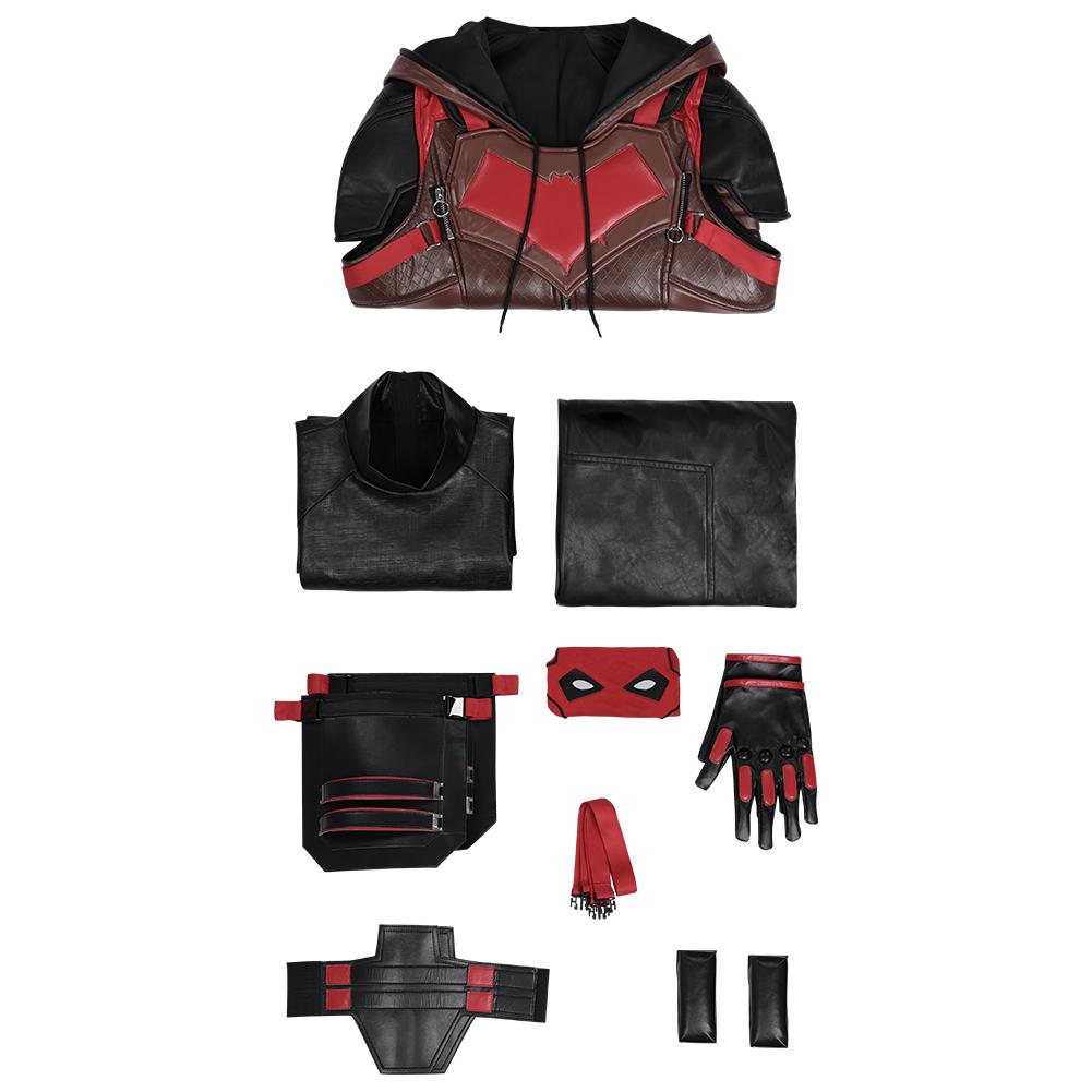 Gotham Knights Red Hood Jason Todd Outfits Halloween Carnival Suit Cosplay Costume