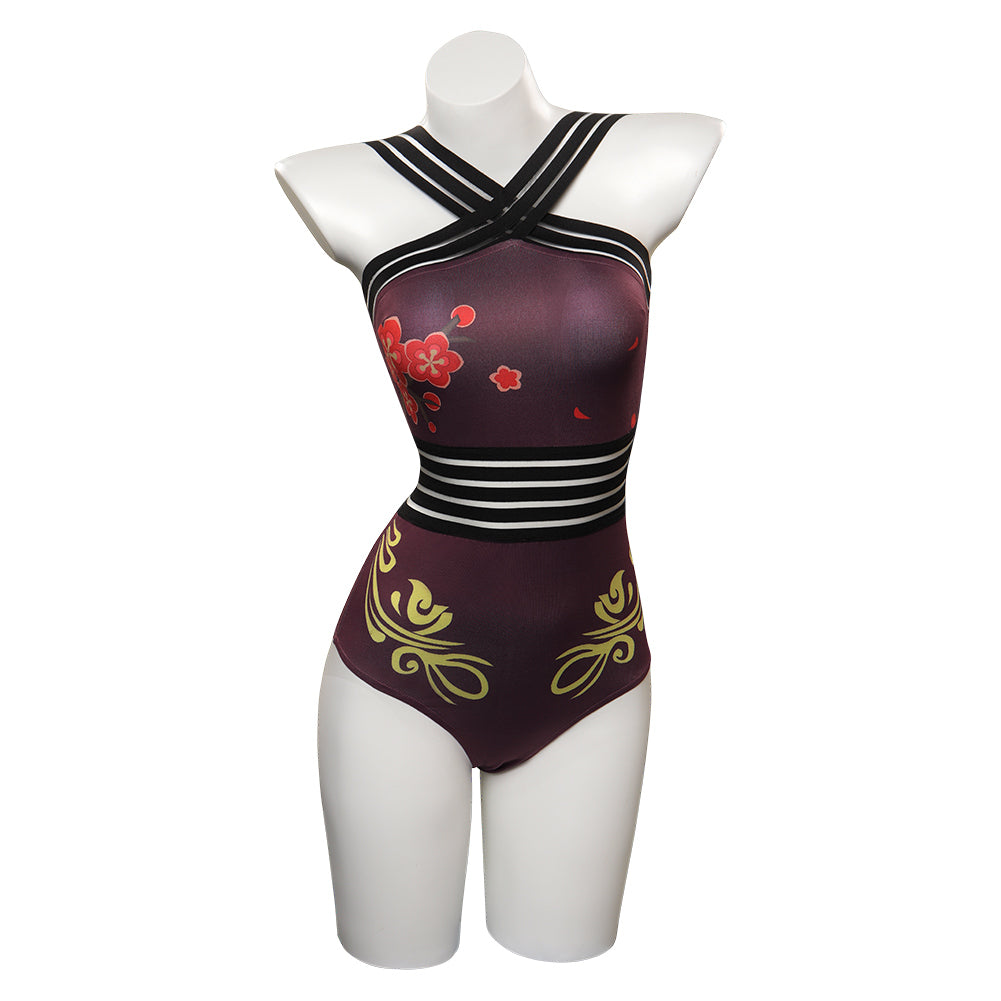 Genshin Impact HUTAO Original Design Cosplay Costume Jumpsuit One Piece Swimwears