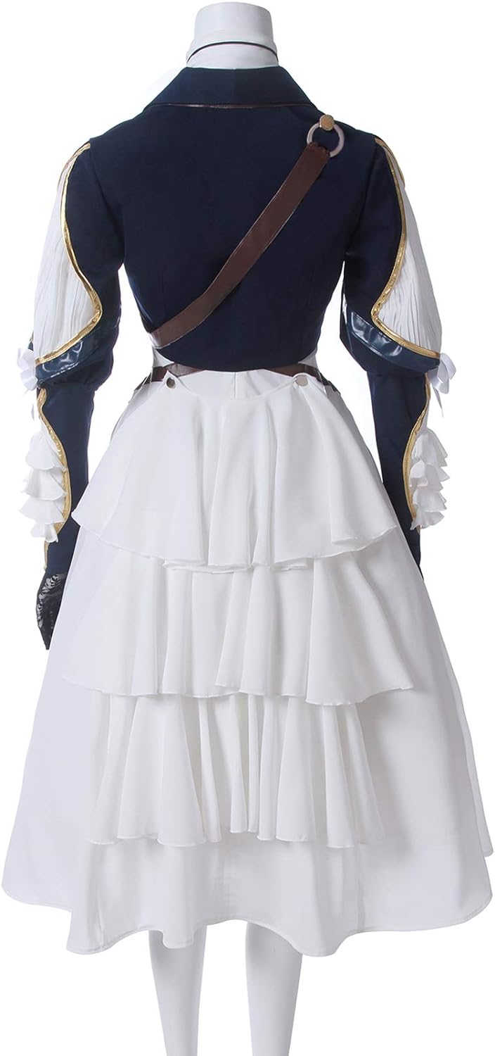 Nuoqi Violet Evergarden Cosplay Costume Anime Uniform Dress Suit Outfit Dark Blue