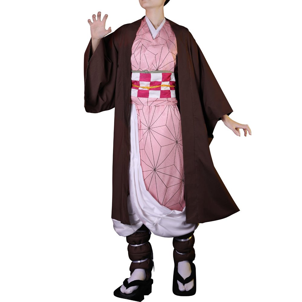 Anime Demon Slayer Kamado Nezuko Ladies Kimono Cosplay Costume