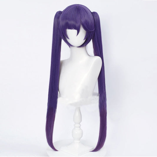 Anime Genshin Impact Astrologist Mona Megistus Long Purpe Cosplay Wig