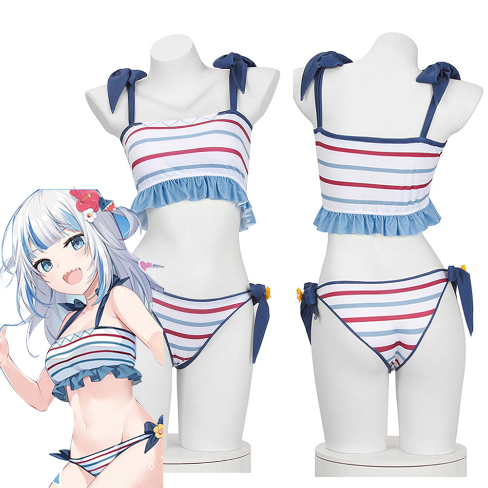 Hololive Gawr Gura Bikini Shark Swimwear Halloween Carnival Suit Cosplay Costume