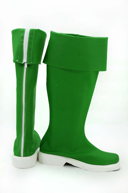 Cute High Earth Defense Club LOVE! Defense Club Atsushi Kinugawa Dark Green Boots Cosplay Shoes