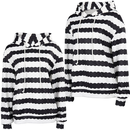 Doll Movie Ken Black and White Striped Sweatshirt Hoodie Party Carnival Halloween Cosplay Costume