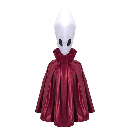 Game Hollow Knight Hornet Kids Children Red Cloak Mask Party Carnival Halloween Cosplay Suit