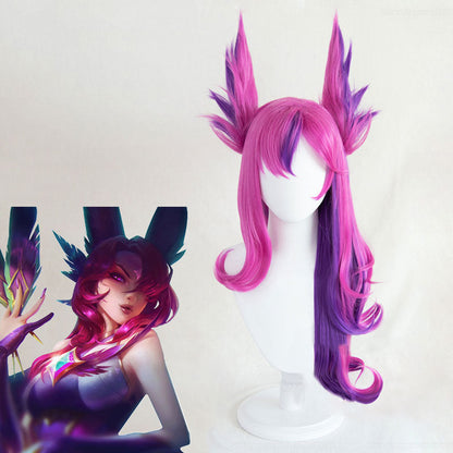 League of Legends LOL Star Guardian Xayah Cosplay Wig