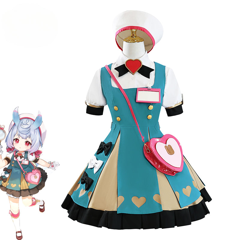 Game FES Sigewinne Cosplay Costume Sigewinne Suit with Hat Halloween Women Outfit