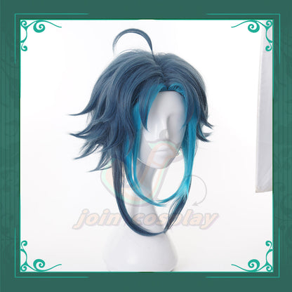 Genshin Impact Xiao Green Cosplay Wig