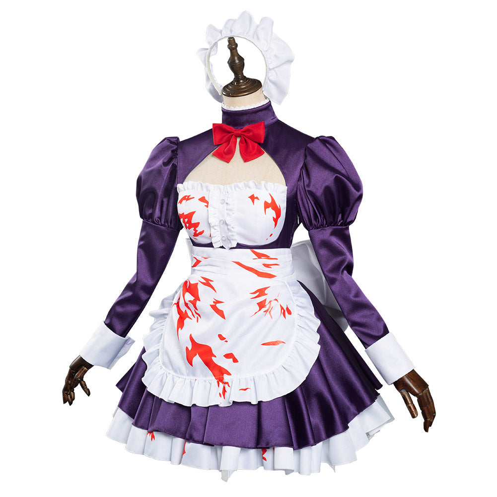 Anime High-Rise Invasion Maid-fuku Kamen Maid Dress Outfits Cosplay Costume