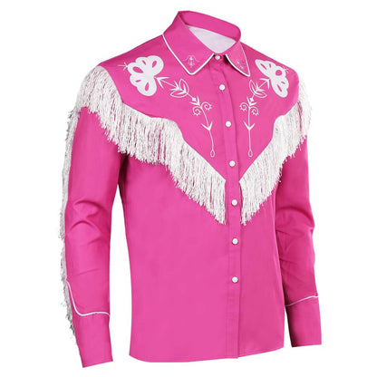 Doll Movie Ken Original Design Pink Retro Shirt Carnival Halloween Cosplay Costume