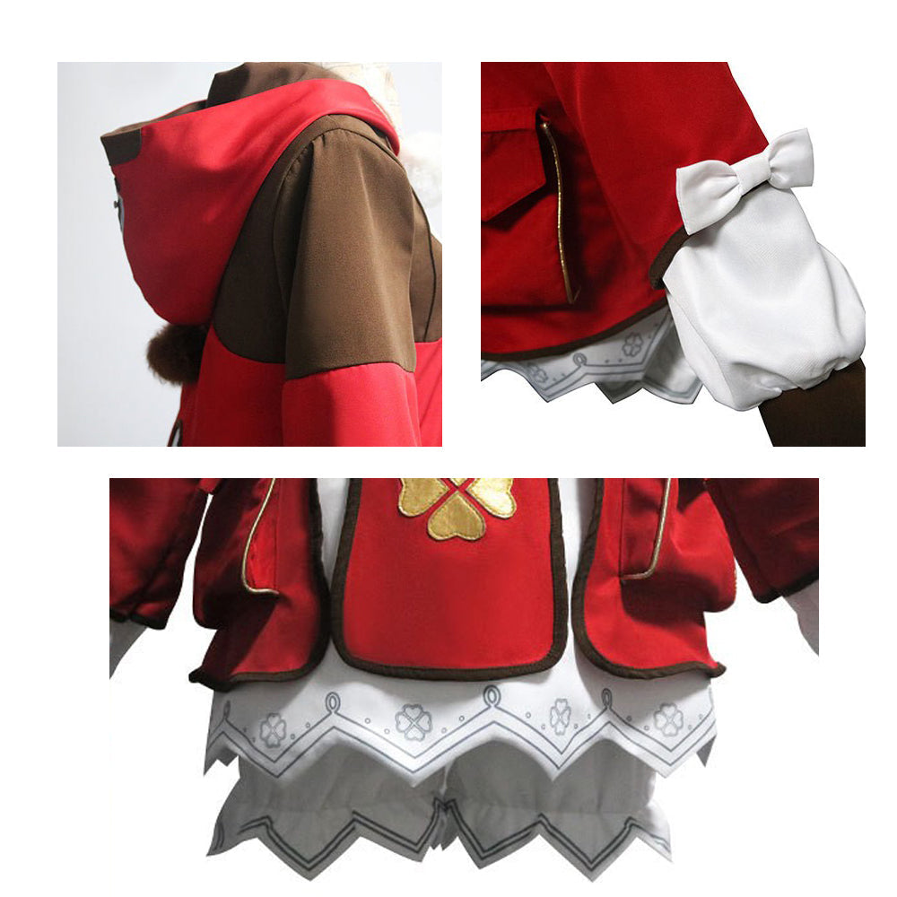 Genshin Impact Klee Red Dress Cosplay Costume