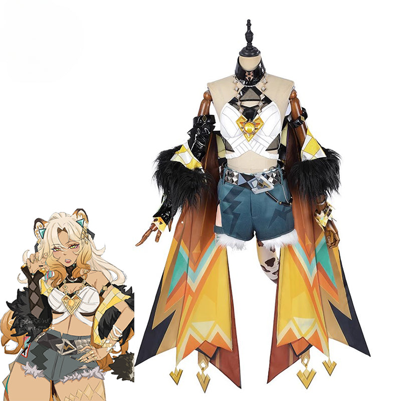 Game Xilonen Cosplay Costume Sexy Natlan Panthera Ocelota Xilonen Women Suit Halloween Party Outfit