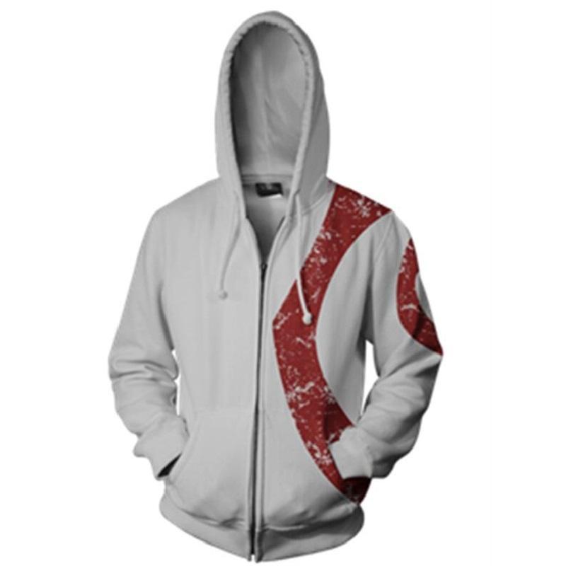 God of War Hoodie - Kratos Zip Up Hoodie CSOS591