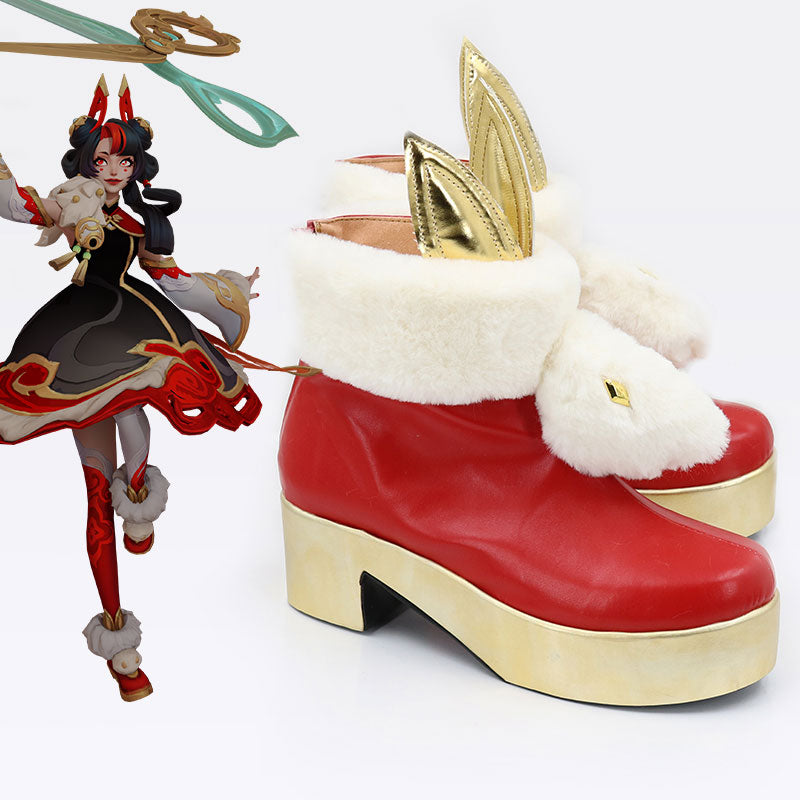 League Of Legends LOL Mythmaker Gwen Cosplay Shoes