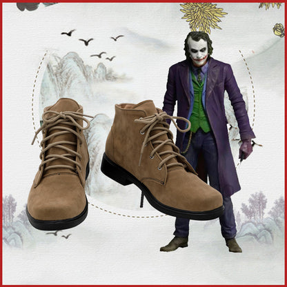 Custom Made The Dark Knight - Joker Cosplay Shoes Boots Halloween Costumes Accessory