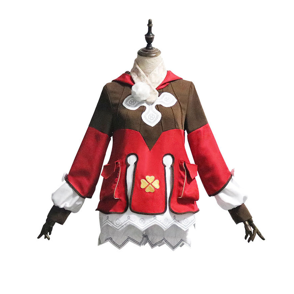 Genshin Impact Klee Red Dress Cosplay Costume