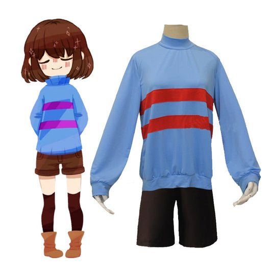 Undertale Frisk Game Cosplay Costume