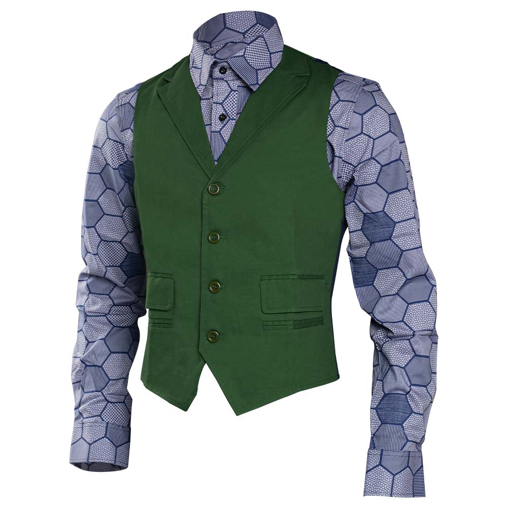 Dark Knight Joker Hexagon Shirt + Vest costume Tailor Made