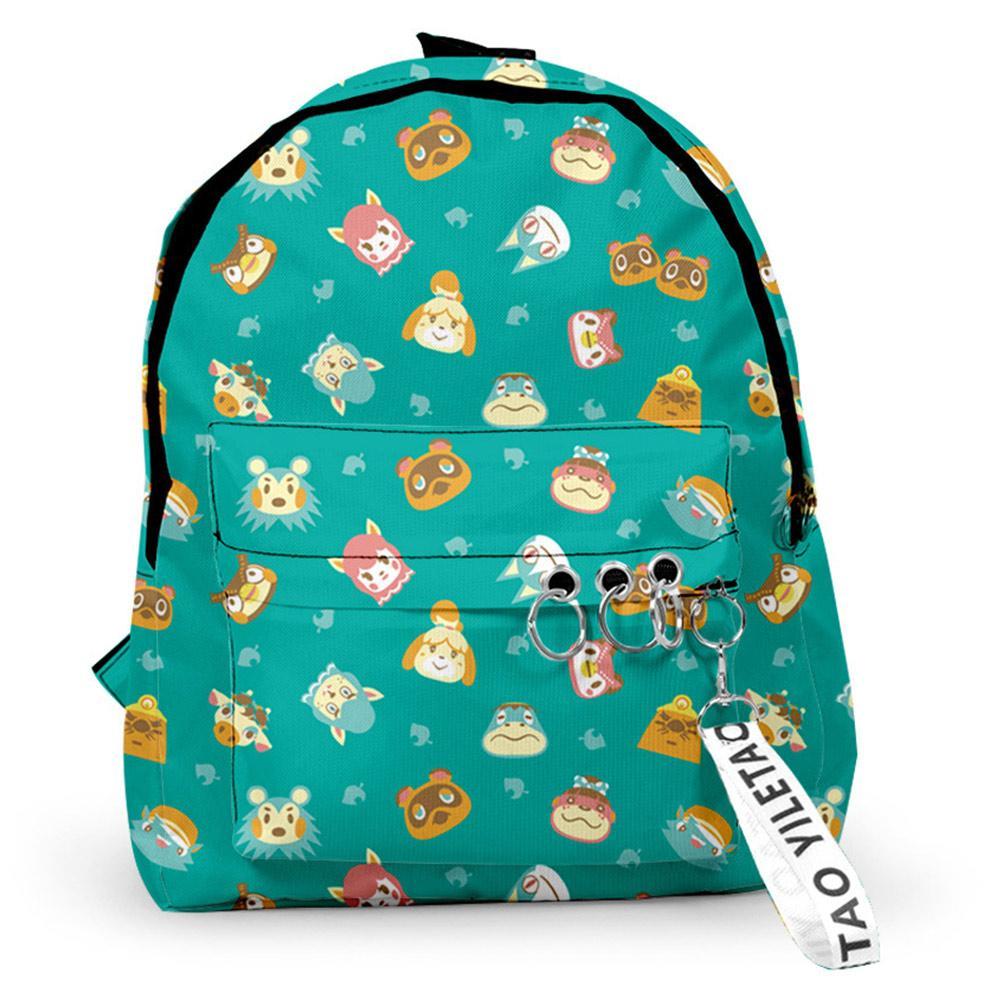 Animal Crossing Game Backpack Student School Bag Game Fans Gift Travel Backpack Daypack