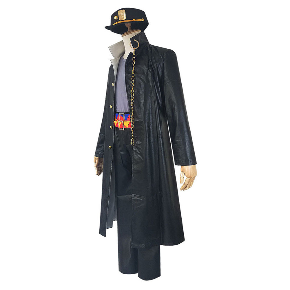 JoJo‘s Bizarre Adventure - Golden Wind Kujo Jotaro Cosplay Costume Coat Pants Outfits Halloween Carnival Suit