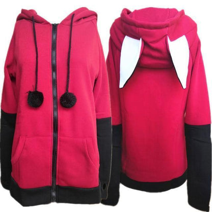 Fox Eared Hoodie Kawaii Hooded Sweatshirt #JU2475