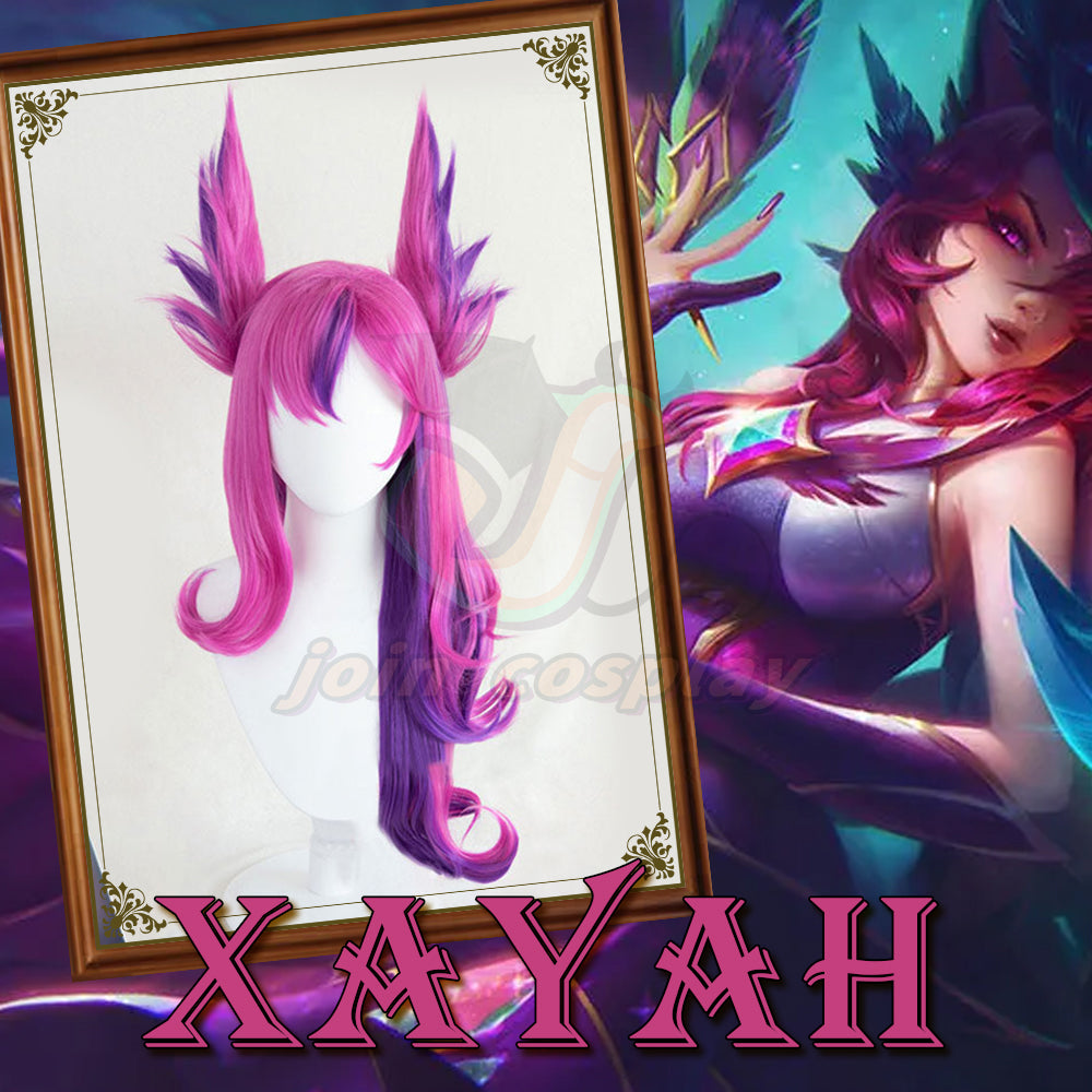 League of Legends LOL Star Guardian Xayah Cosplay Wig