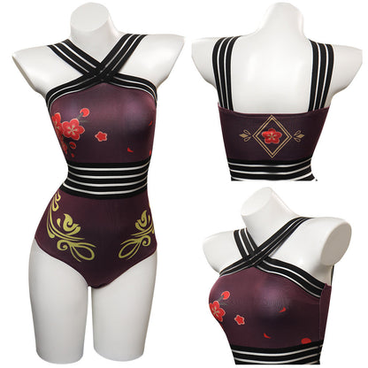 Genshin Impact HUTAO Original Design Cosplay Costume Jumpsuit One Piece Swimwears