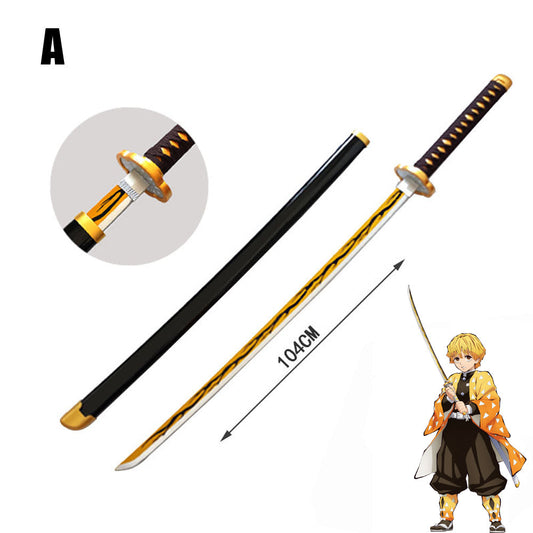 Anime Demon Slayer Agatsuma Zenitsu Sword Cosplay Weapon