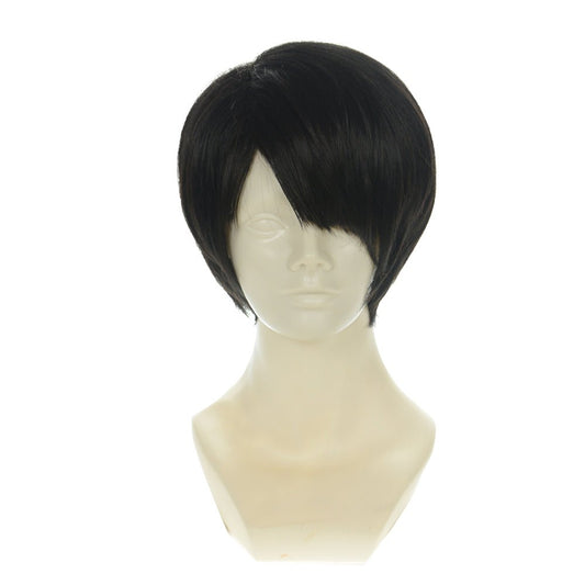 Anime Attack on Titan Levi Ackerman Black Short Cosplay Wig