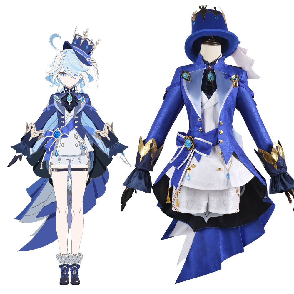 Game Genshin Impact Focalors Cosplay Costume