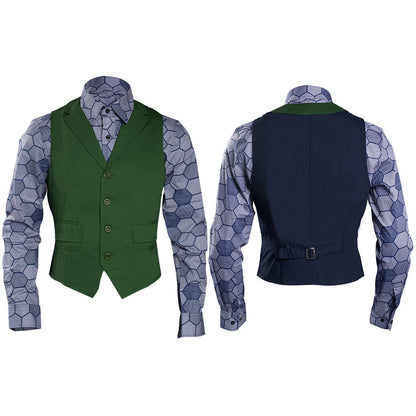 Dark Knight Joker Hexagon Shirt + Vest costume Tailor Made