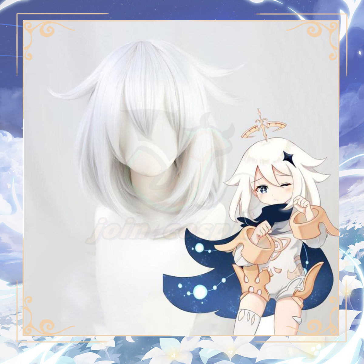 Genshin Impact-Paimon Cosplay Wig