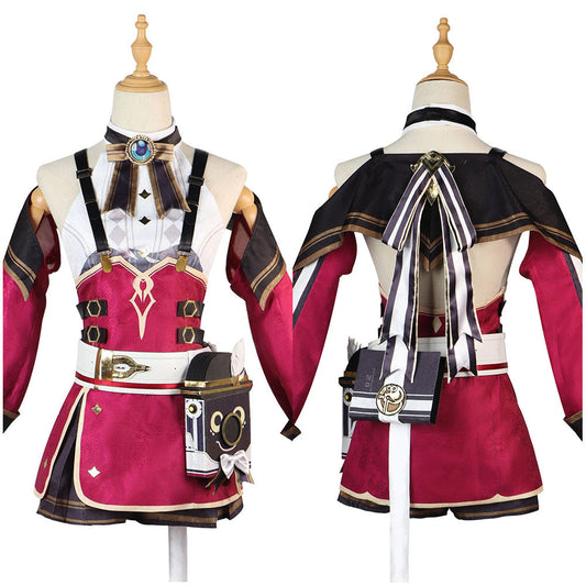 Genshin Impact Charlotte Outfits Halloween Carnival Party Cosplay Costume