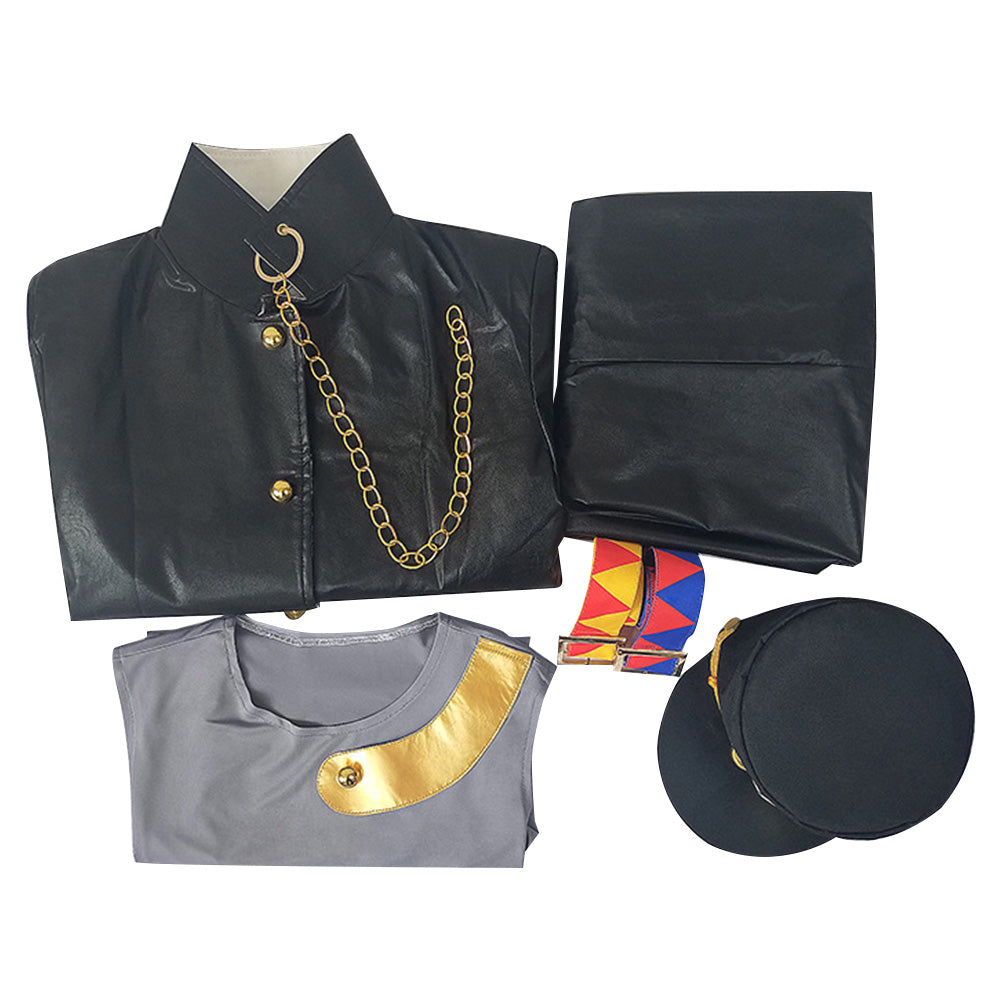 JoJo‘s Bizarre Adventure - Golden Wind Kujo Jotaro Cosplay Costume Coat Pants Outfits Halloween Carnival Suit