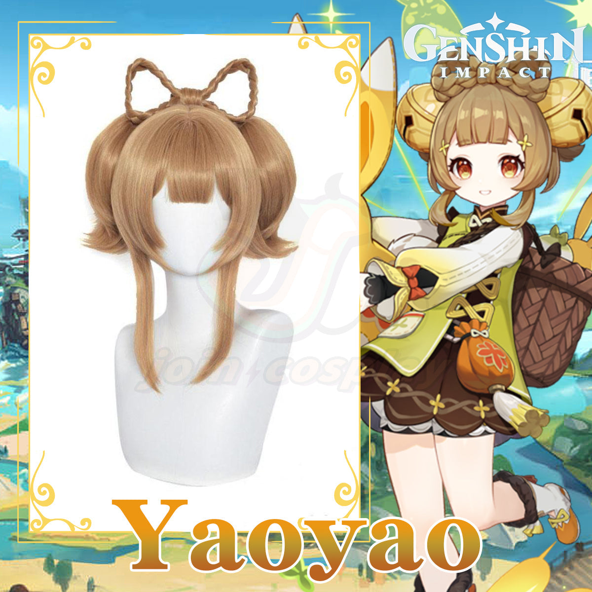 Genshin Impact-Yaoyao Cosplay Wig