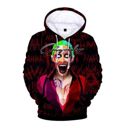 Joker and Harley Quinn Hoodies Classic Jared Leto and Maegot Robbie Couples 3D Hooded sweatshirt