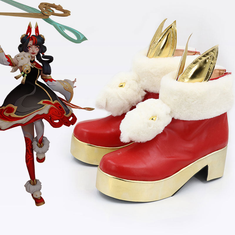 League Of Legends LOL Mythmaker Gwen Cosplay Shoes