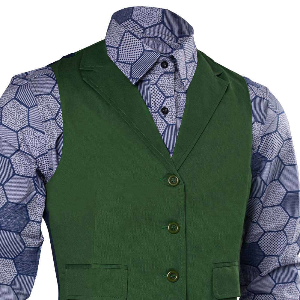 Dark Knight Joker Hexagon Shirt + Vest costume Tailor Made