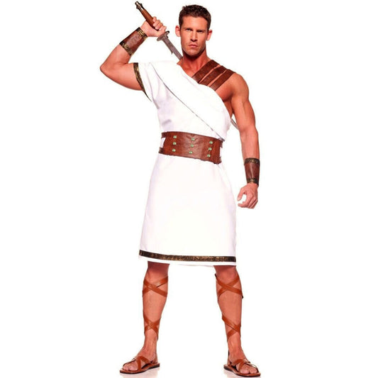 Halloween Women Man Ancient Greek Toga Rome Spartan Warrior Cosplay Costume Mythology God Goddess Dress