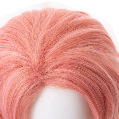 Anime Demon Slayer Sabito Pink Short Cosplay Wig