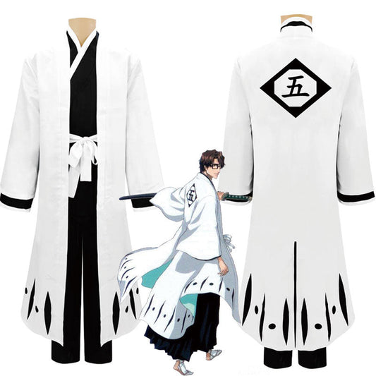 Anime Bleach Toshiro Hitsugaya 1st to13th Division Captain Cosplay Costumes