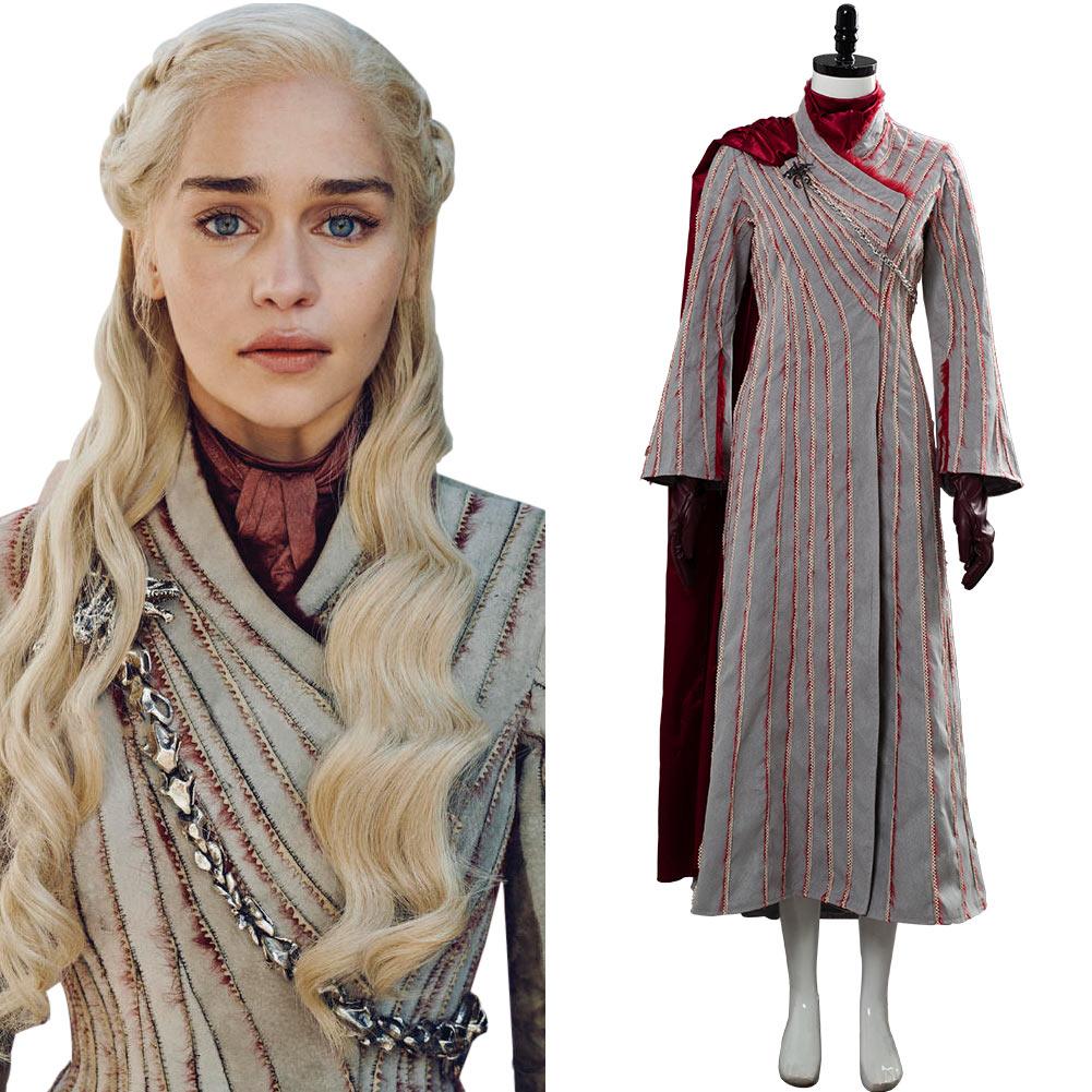 Game of Thrones S8 Daenerys Targaryen Dany Spring Outfit Cosplay Costume